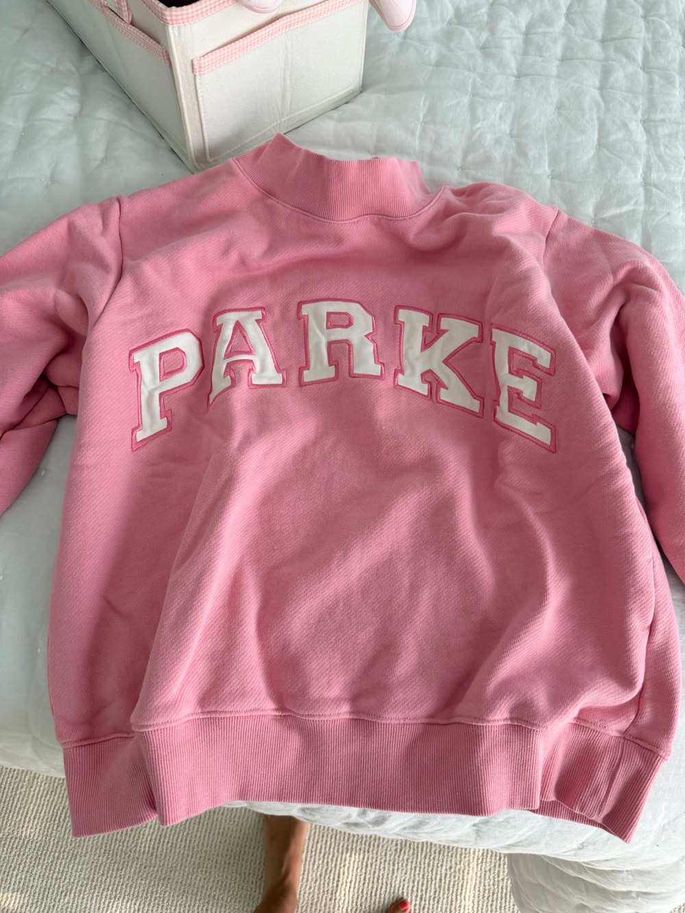PARKE Pink Crewneck Sweatshirt S/M